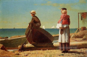 Marinemaler Malerei - Dads kommend Realismus Marinemaler Winslow Homer